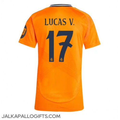 Real Madrid Lucas Vazquez #17 Vieraspaita Naiset 2024-25 Lyhythihainen